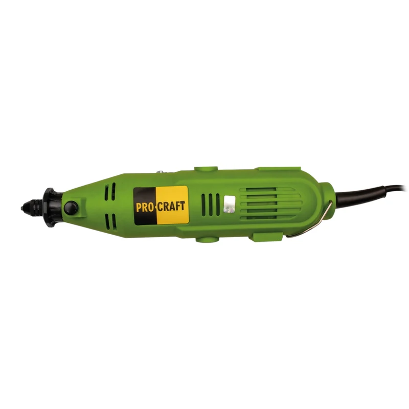 Procraft PG400 Geradschleifer 130 Watt 3,2 mm + Zubehör Set + Koffer