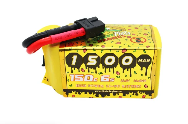 CNHL Pizza Series Pro 6S 1500mAh 22,2V 150C Lipo-Akku mit XT60-Stecker