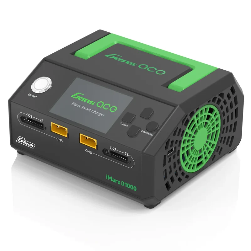 Gens Ace iMars D1000 Smart-Ladegerät | Zweikanal | AC 1000 W | G-Tech
