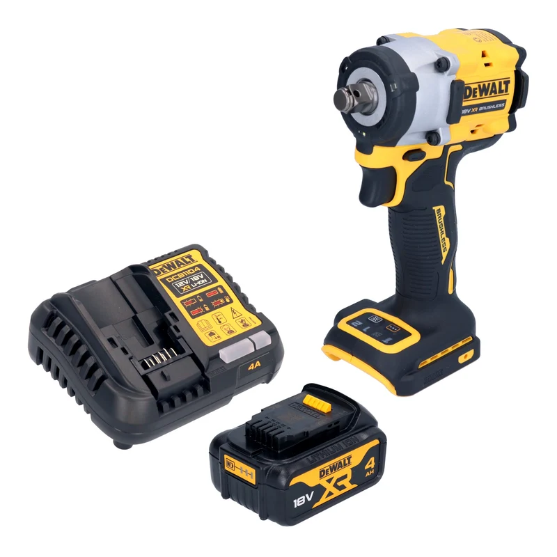 DeWalt DCF 921 M1 Akku Schlagschrauber 18 V 400 Nm 1/2" Brushless + 1x Akku 4,0 Ah + Ladegerät