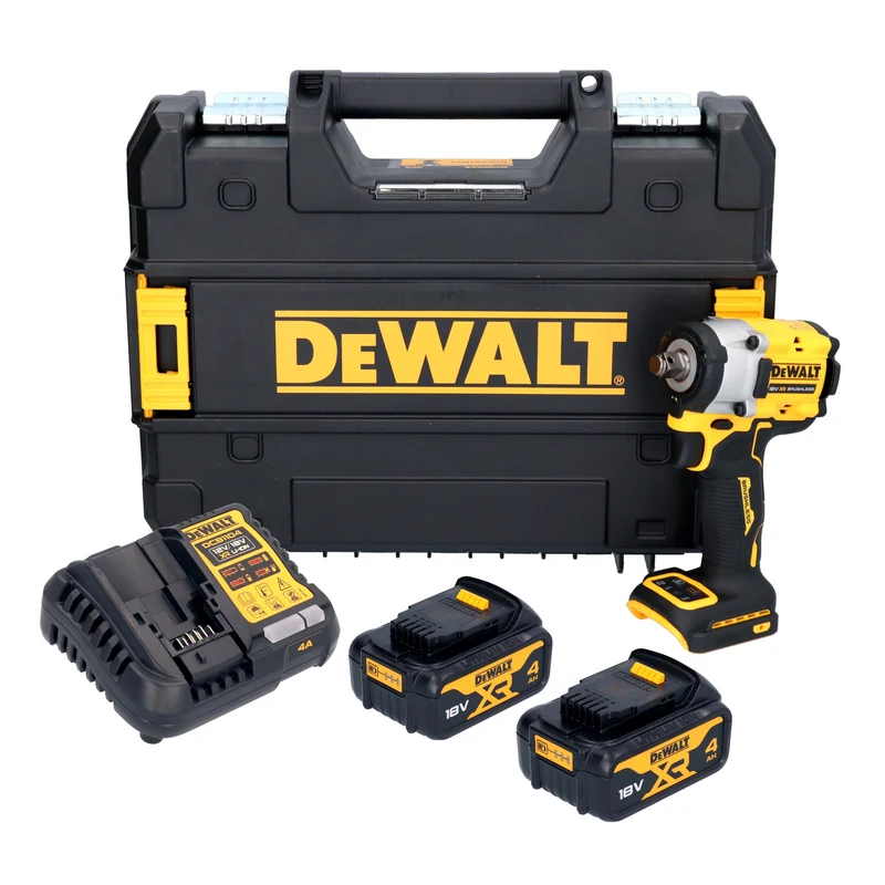 DeWalt DCF 921 M2T Akku Schlagschrauber 18 V 400 Nm 1/2" Brushless + 2x Akku 4,0 Ah + Ladegerät + TSTAK
