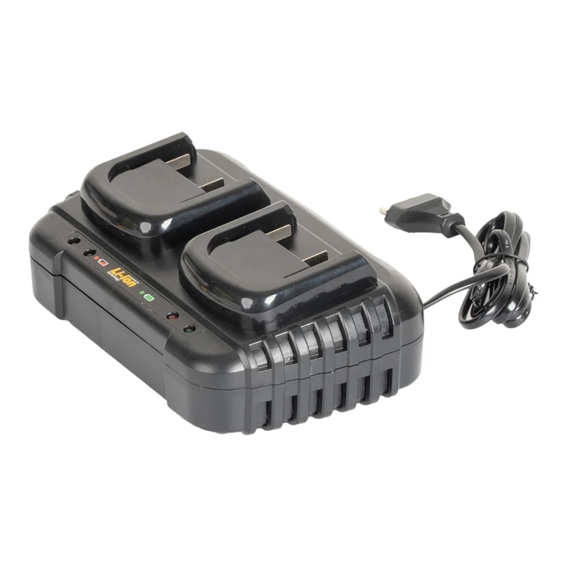 Procraft 20/2 Doppel Ladegerät 20 V für Li-Ion Akkus 2 A