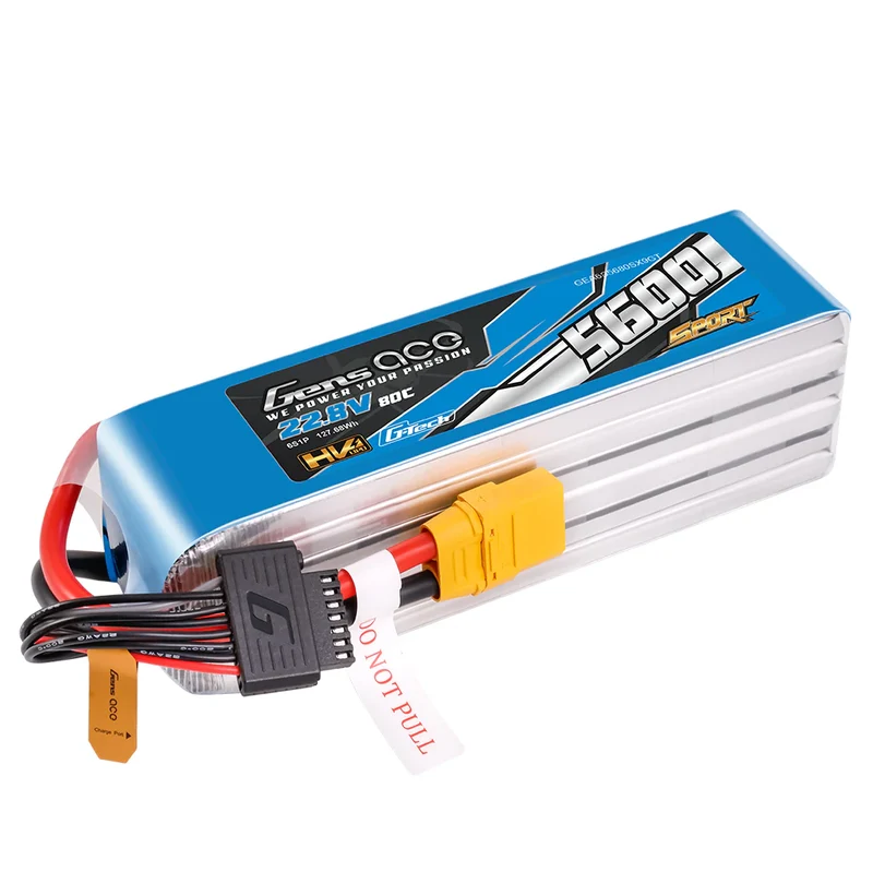 Gens Ace Sport G-Tech 6S 5600mAh 22,8V 80C 6S1P HV Lipo-Akku mit XT90-Stecker