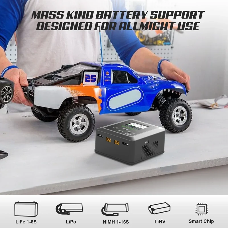 Ovonic X1 Zweikanal-LiPo-Ladegerät AC200W/DC300Wx2 Lipo-Akku-Balance-Ladegerät