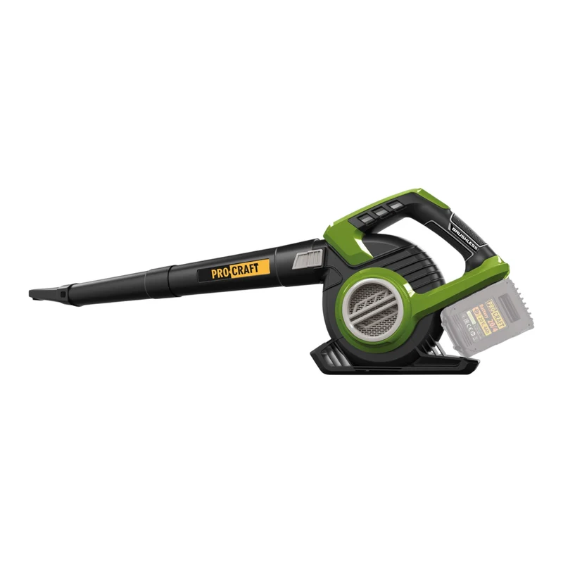 Procraft VB20 Akku Laubbläser und Laubsauger 40 V ( 2x 20 V ) Brushless + 2x Akku 4,0 Ah - ohne Ladegerät