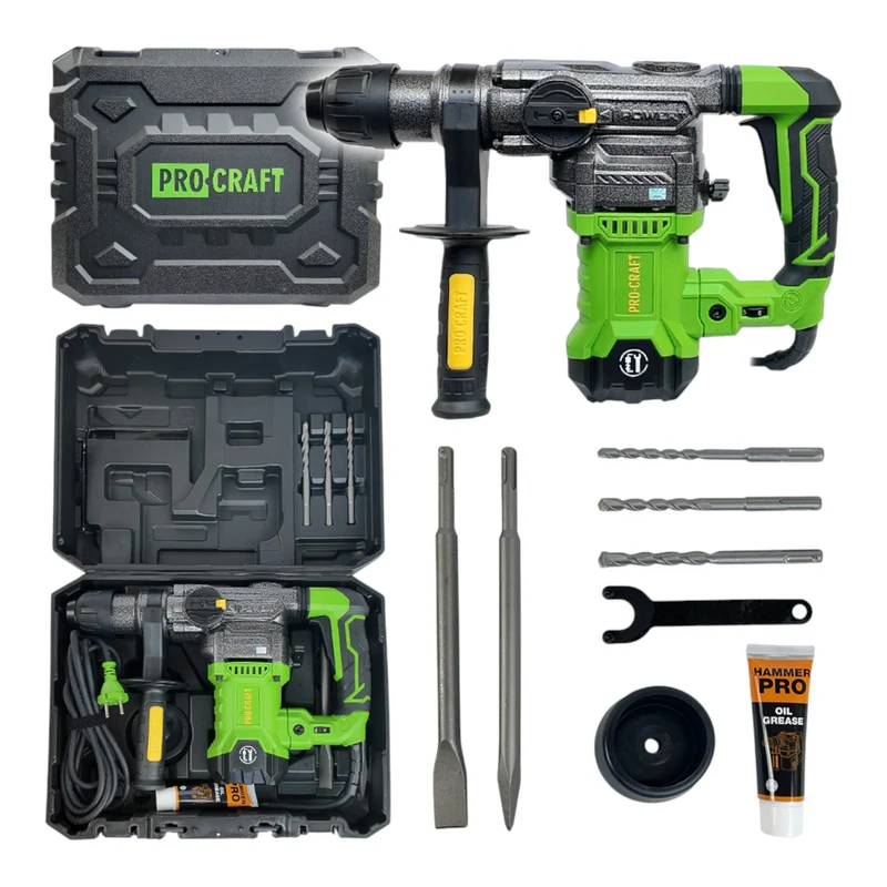 Procraft BH1800 Kombihammer 1500 Watt 5,5 Joule SDS-Plus