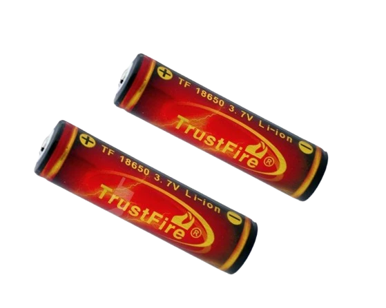 Trustfire 18650 geschützter Li-Ion-Akku 3000mAh 2 Stück