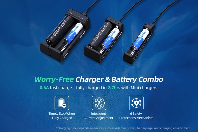 Xtar 14500 1200mAh 3,7V geschützter Li-Ion Akku