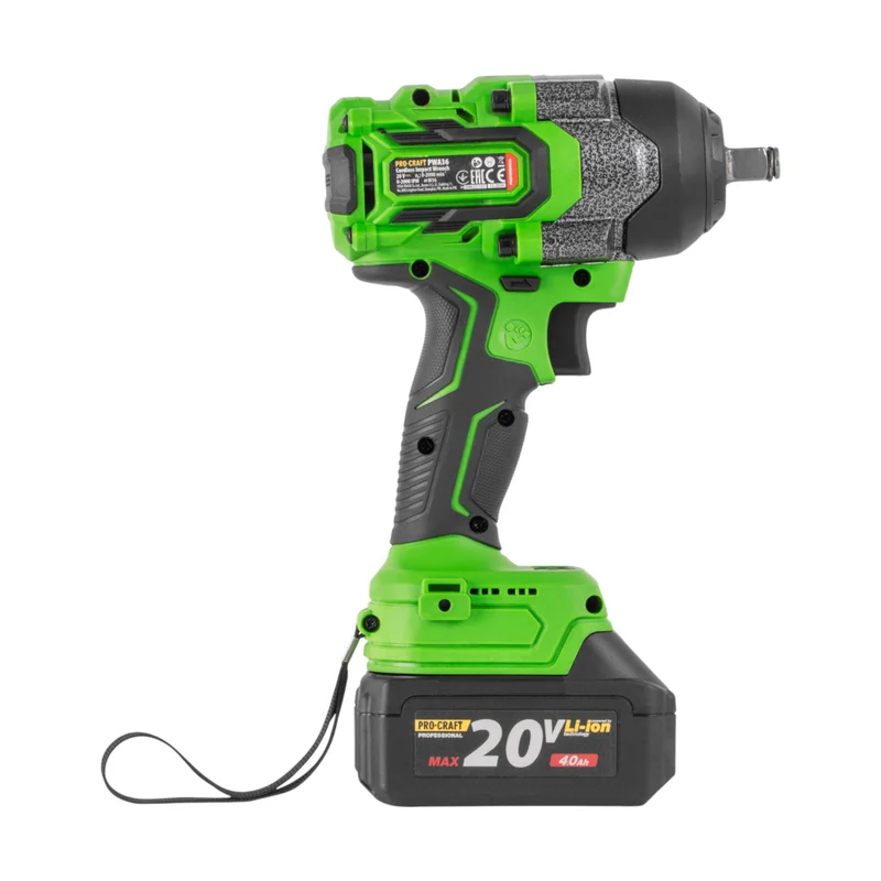 Procraft PWA36-1B-C Akku Schlagschrauber 20 V 850 Nm 1/2" Brushless + 1x Akku 4,0 Ah + Ladegerät + Koffer
