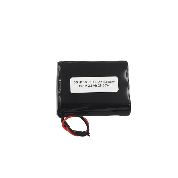 Keeppower 3S1P -18650 - 2600mAh - 10,8V -11,1V Li-Ion Akkupack mit BMS-Schutz mit Kabelanschluss