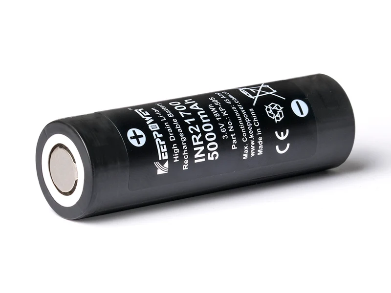 Keeppower INR21700 - 5000mAh, 3,6V - 3,7V KP-50S Li-ion Akku High Drain (Samsung 50S) 45A*