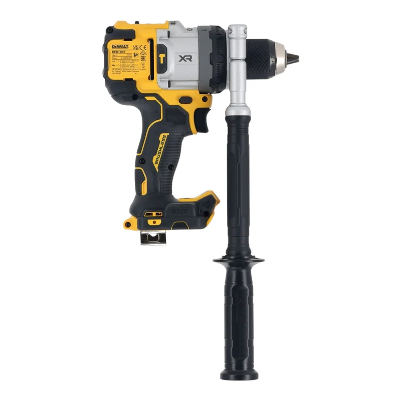 DeWalt DCD 1007 H2T Akku Schlagbohrschrauber 18 V 169 Nm Brushless + 2x Powerstack Akku 5,0 Ah + Ladegerät + TSTAK