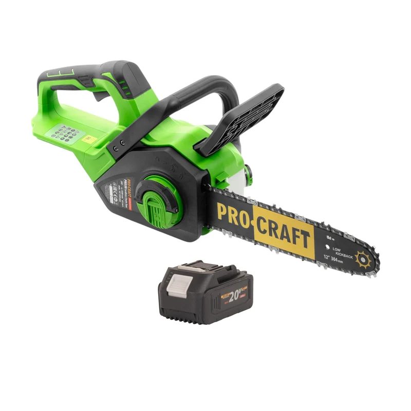 Procraft PKA38 Akku Kettensäge 20 V 304 mm Brushless + 1x Akku 4,0 Ah - ohne Ladegerät