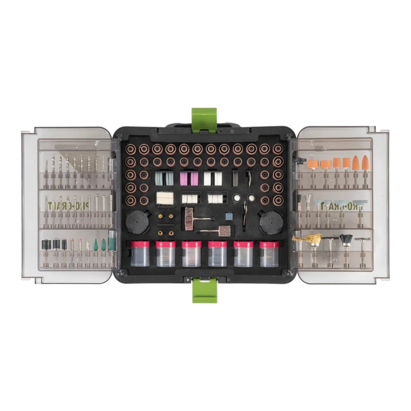 Procraft GK-418 Zubehör Set 418 teilig Universal für Geradschleifer