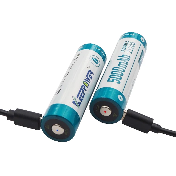 Keeppower 21700 - 5000mAh, Li-Ionen 3,6V - 3,7V - mit USB-C ein.-u.Ausgang
