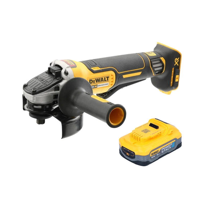 DeWalt DCG 406 N Akku Winkelschleifer 18 V 125 mm Brushless + 1x Powerstack Akku 5,0 Ah - ohne Ladegerät