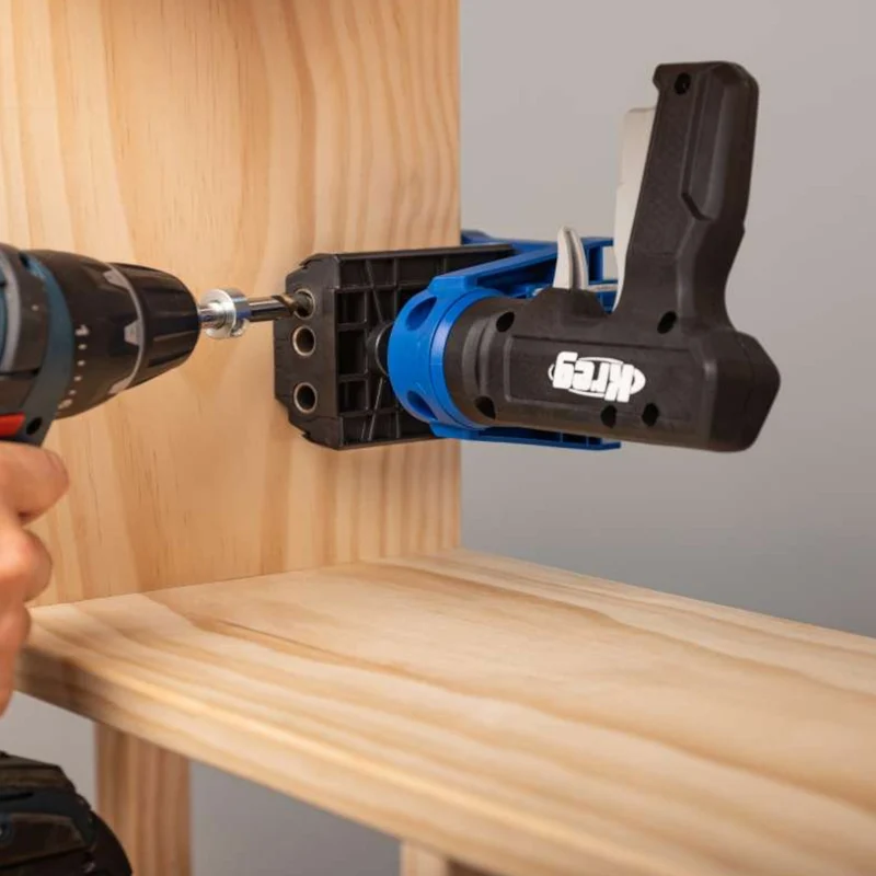 KREG Pocket Hole Jig 520 PRO Taschenloch Bohrschablone ( KPHJ520PRO2 ) + Stufenbohrer + Bit + Schrauben