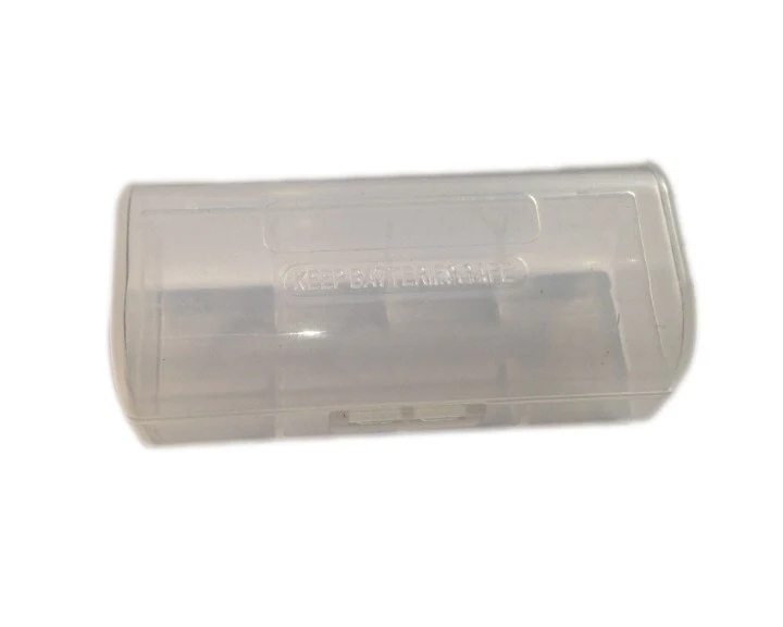Efest Aufbewahrungsbox für 1x 26650, Abmessungen max. 26x67mm, meist nicht für geschützte Akku geeignet, transparent