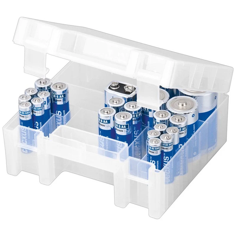 AccuCell Universal Akkubox für 1-31 Batterien, Akkus AA, AAA, C, D, 9V