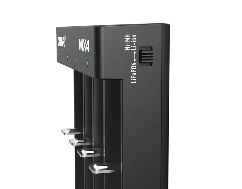 Xtar MX4 Universelles Ladegerät 1,5V 3,6V 3,7V Li-Ion 3,2V LiFePO4 1,2V Ni-MH Akkus