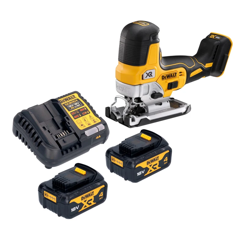 DeWalt DCS 335 M2 Akku Stichsäge 18 V 135 mm Brushless + 2x Akku 4,0 Ah + Ladegerät