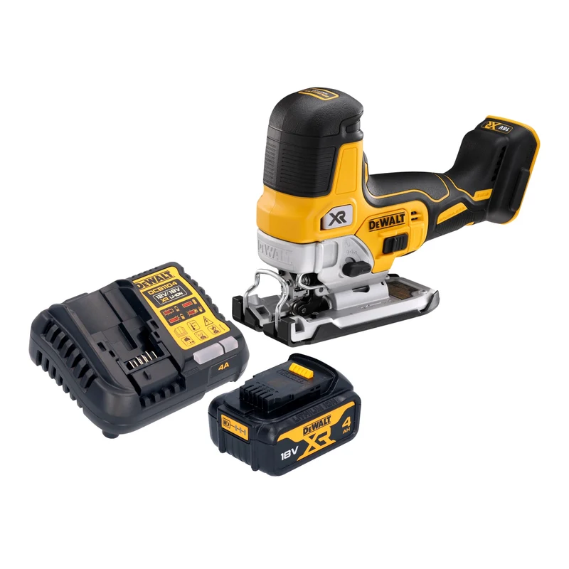 DeWalt DCS 335 M1 Akku Stichsäge 18 V 135 mm Brushless + 1x Akku 4,0 Ah + Ladegerät