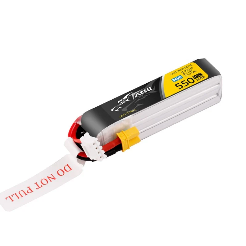 Tattu 3S 550mAh 95C 11,4V HV Lipo Akku mit XT30 Stecker Long-Pack