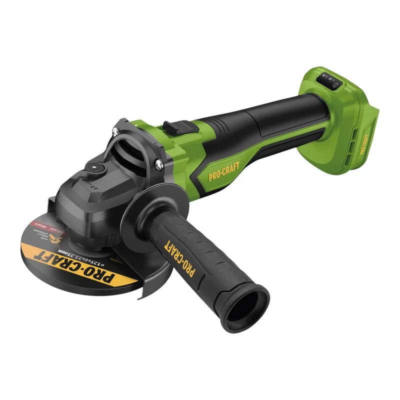 Procraft PGA22-BB Akku Winkelschleifer 20 V 125 mm Brushless + 1x Akku 4,0 Ah + Ladegerät + RHINO Toolcase