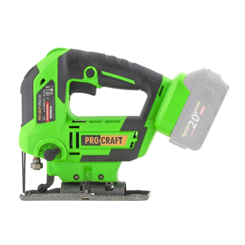 Procraft ST22 Akku Stichsäge 20 V 80 mm Brushless + 1x Akku 2,0 Ah + Ladegerät + RHINO Toolcase