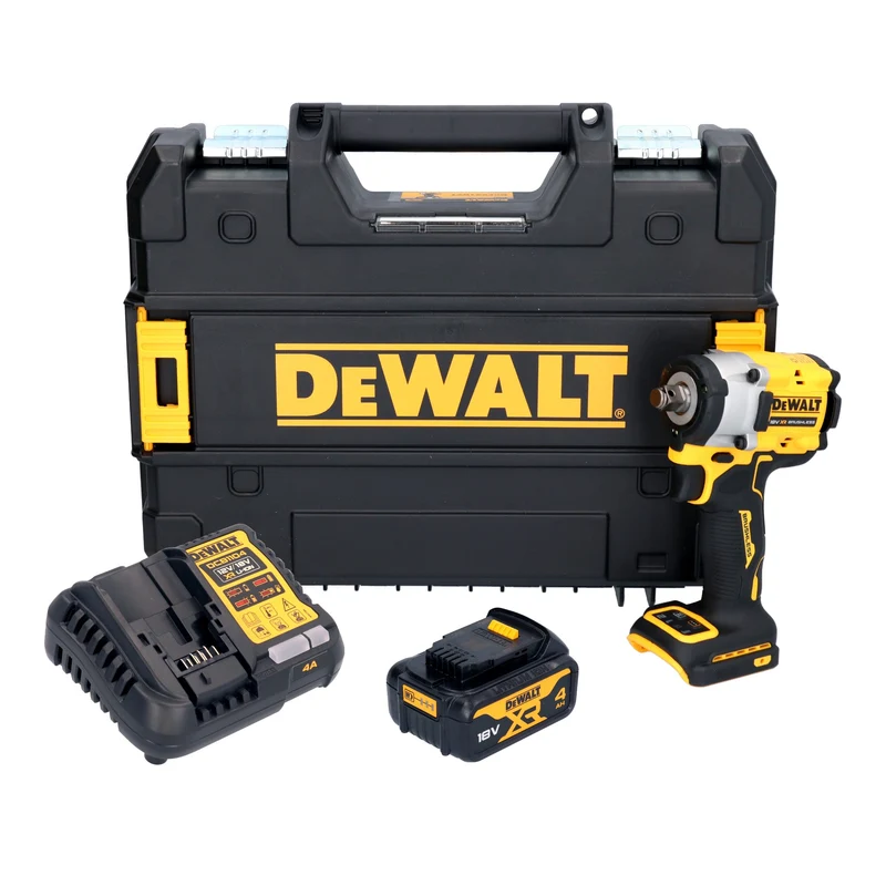 DeWalt DCF 921 M1T Akku Schlagschrauber 18 V 400 Nm 1/2" Brushless + 1x Akku 4,0 Ah + Ladegerät + TSTAK