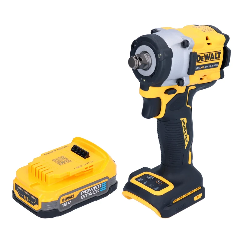 DeWalt DCF 921 N Akku Schlagschrauber 18 V 400 Nm 1/2" Brushless + 1x Powerstack Akku 1,7 Ah - ohne Ladegerät