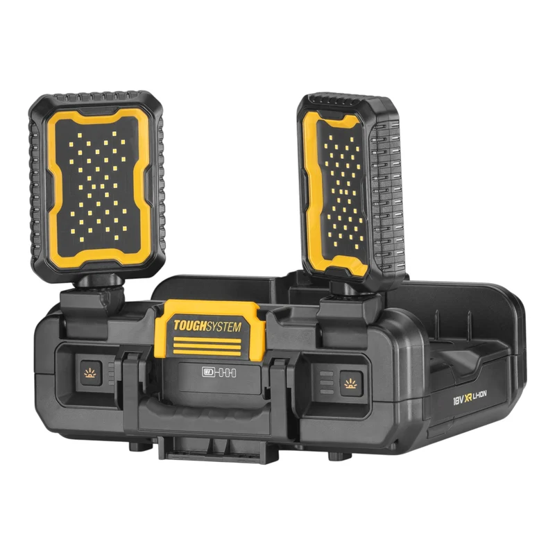 DeWalt DWST08061-1 Werkzeugbox mit integrierten Leuchten 395 x 352 x 255 mm ToughSystem 2.0 + 1x Powerstack Akku 5,0 Ah + Ladegerät