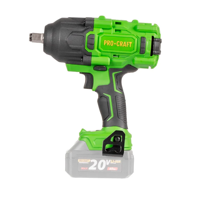 Procraft PWA80bb Akku Schlagschrauber 20 V 1600 Nm 1/2" Brushless + 2x Akku 2,0 Ah + Ladegerät