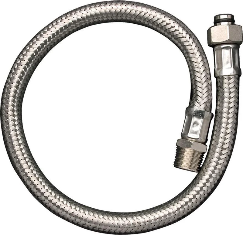 Hansgrohe Anschlussschlauch für 2-Loch Wannenrandarmatur mit Thermostat, 600 mm, G 1/2 x G 1/2