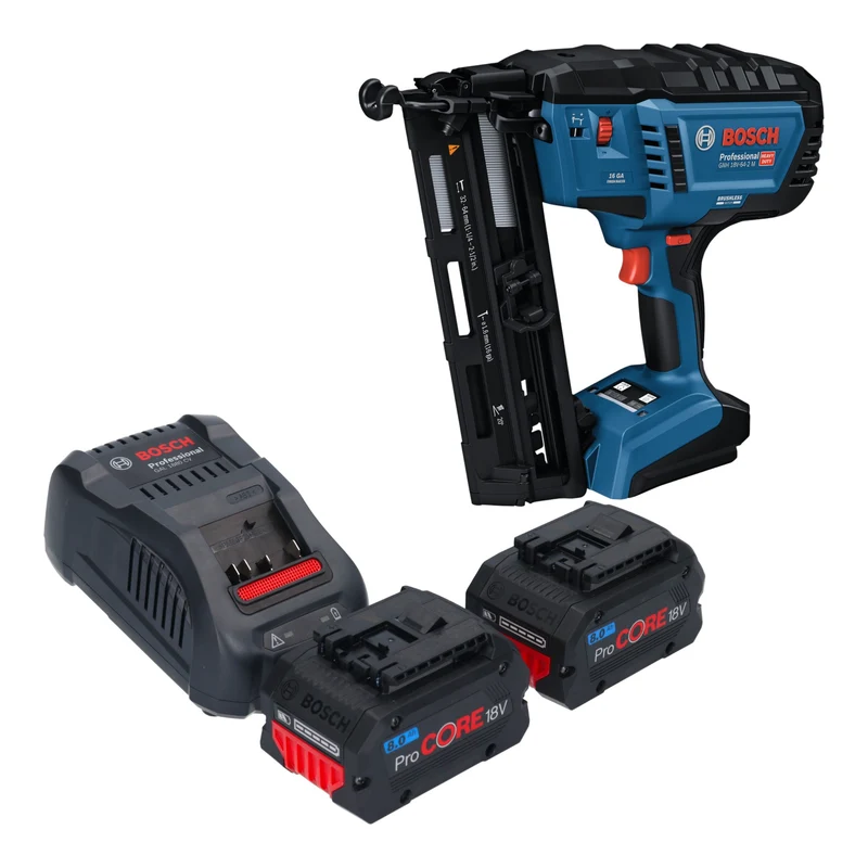 Bosch GNH 18V-64-2 M Professional Akku Holznagler 18 V 1,6 x 32 - 64 mm + 2x ProCORE Akku 8,0 Ah + Ladegerät