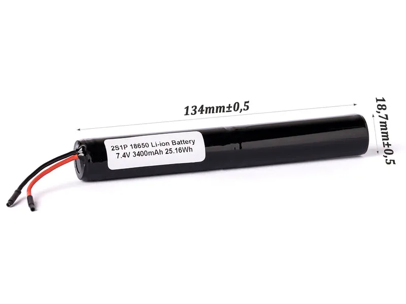 Keeppower 2S1P 7,2V - 7,4V 3400mAh Li-Ion-Akku zylindrisch mit BMS