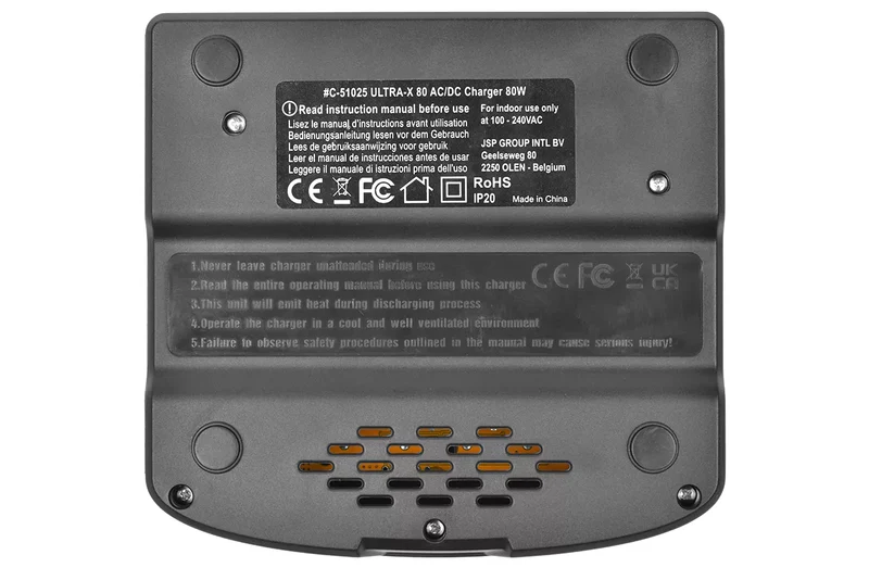 Team Corally Ultra-X 80 AC/DC Balance-Ladegerät 80W 1–6S Lixx 1–15 Nixx 2–20V