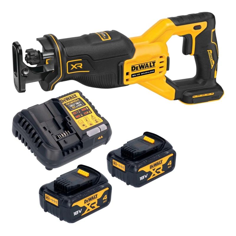 DeWalt DCS 382 M2 Akku Reciprosäge Säbelsäge 18 V Brushless + 2x Akku 4,0 Ah + Ladegerät
