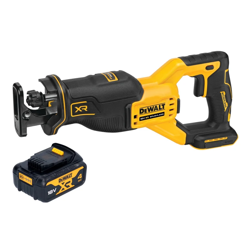 DeWalt DCS 382 N Akku Reciprosäge Säbelsäge 18 V Brushless + 1x Akku 4,0 Ah - ohne Ladegerät