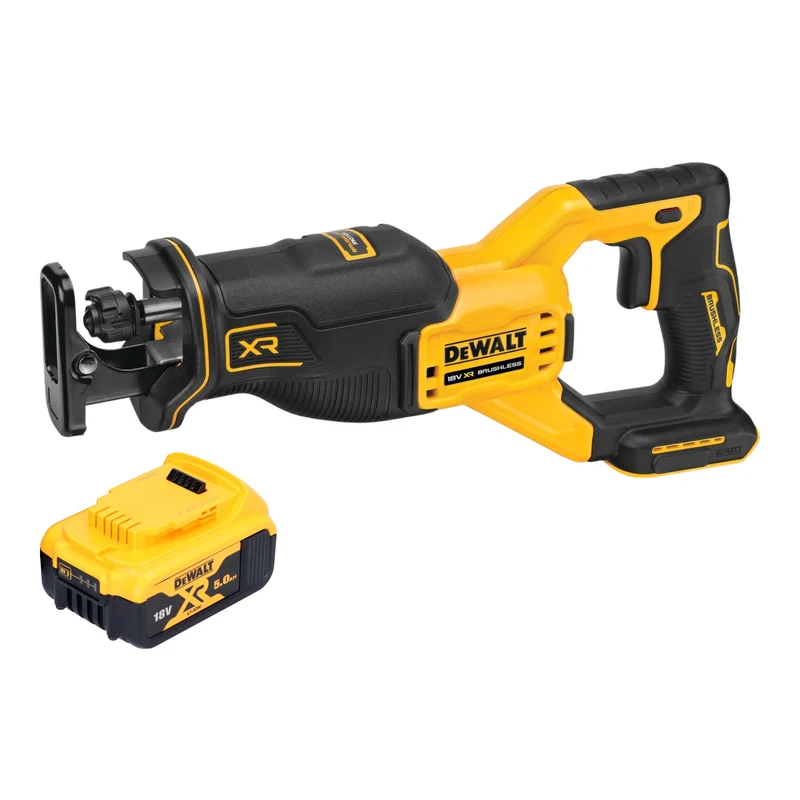 DeWalt DCS 382 N Akku Reciprosäge Säbelsäge 18 V Brushless + 1x Akku 5,0 Ah - ohne Ladegerät