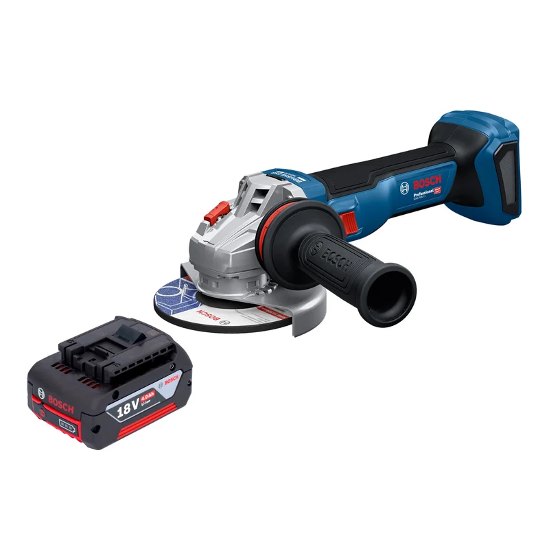 Bosch GWS 18V-11 Professional Akku Winkelschleifer 18 V 125 mm + 1x Akku 4,0 Ah - ohne Ladegerät
