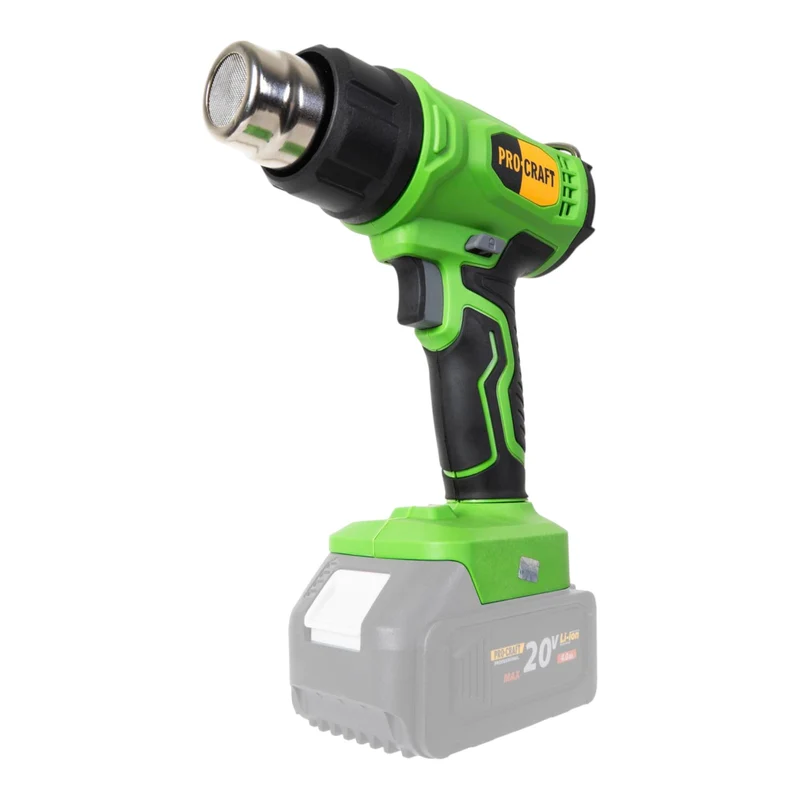 Procraft PH24bb Akku Heißluftpistole 20 V 50 - 550 °C + 1x Akku 4,0 Ah + Ladegerät