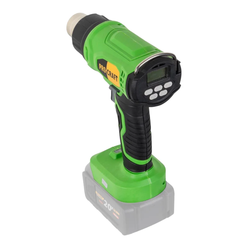 Procraft PH24bb Akku Heißluftpistole 20 V 50 - 550 °C + 1x Akku 4,0 Ah + Ladegerät