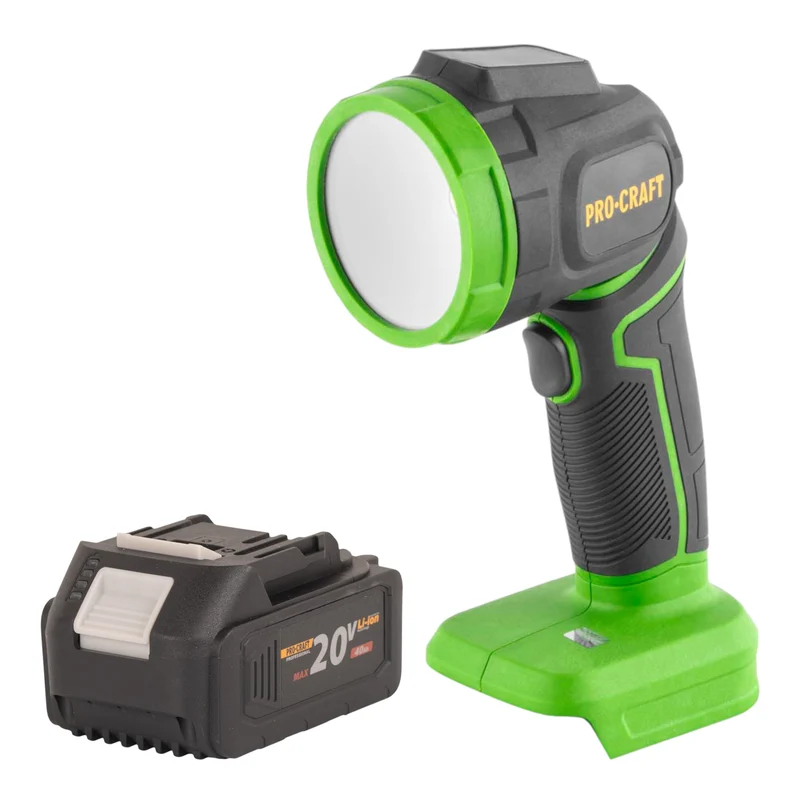 Procraft LL18bb Akku LED Strahler 20 V 300 lm + 1x Akku 4,0 Ah - ohne Ladegerät