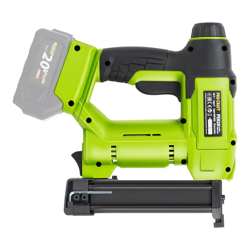 Procraft PEH20 Akku Tacker 20 V 15 - 32 mm + 1x Akku 2,0 Ah + Ladegerät