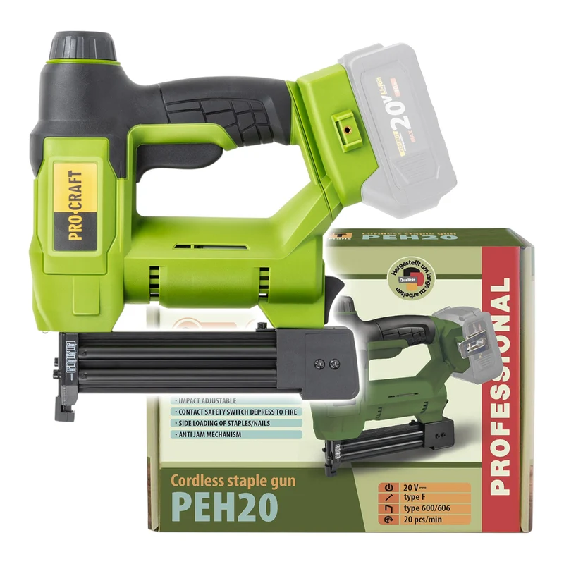 Procraft PEH20 Akku Tacker 20 V 15 - 32 mm Solo - ohne Akku, ohne Ladegerät