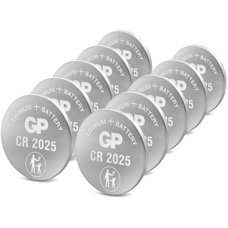 GP Batteries CR2025 GP Lithium Knopfzelle 3V 10 Stück