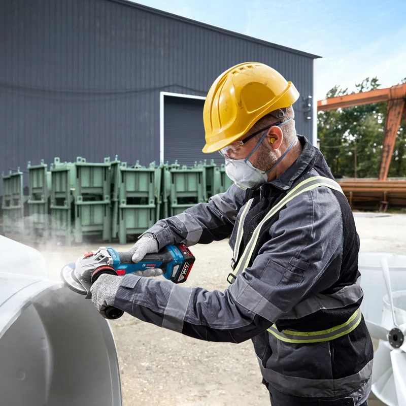 Bosch GWS 18V-11 Professional Akku Winkelschleifer 18 V 125 mm + 2x ProCORE Akku 4,0 Ah + Ladegerät