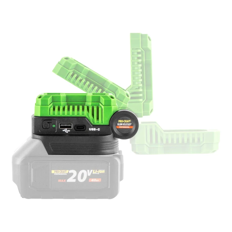 Procraft LL20bb Akku LED Strahler 20 V 500 lm + 1x Akku 2,0 Ah - ohne Ladegerät