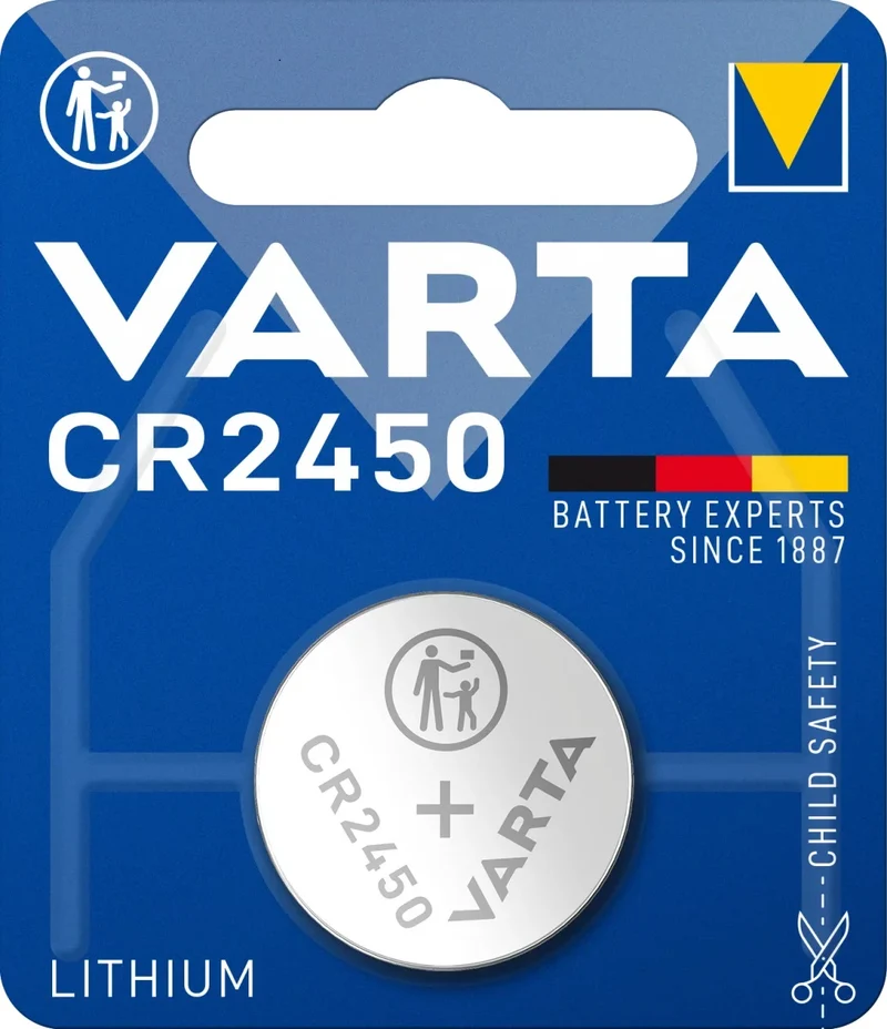 Varta Lithium-Batterie 2450 CR2450 - 1 Stück